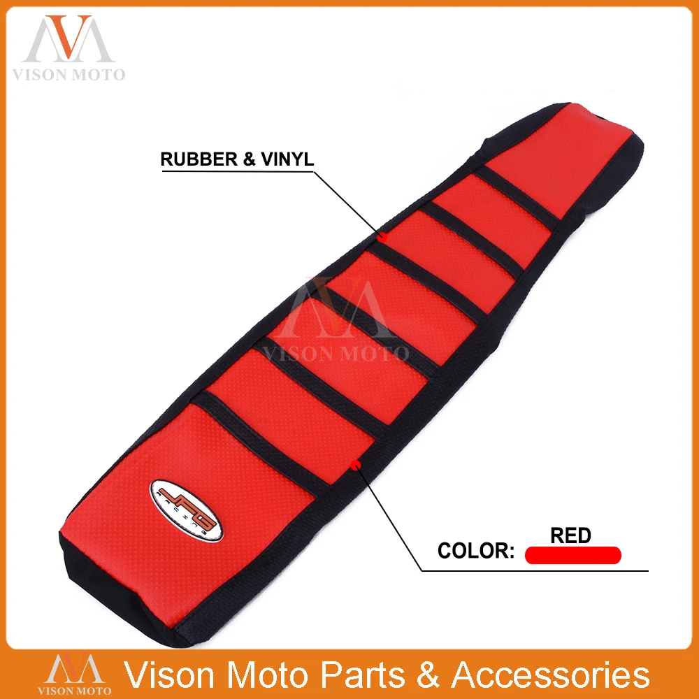 

Motorcycle Ribbed Red Gripper Soft Seat Cover For HONDA CR125 CR250 CR 125 250 1994 1995 1996 94 95 96
