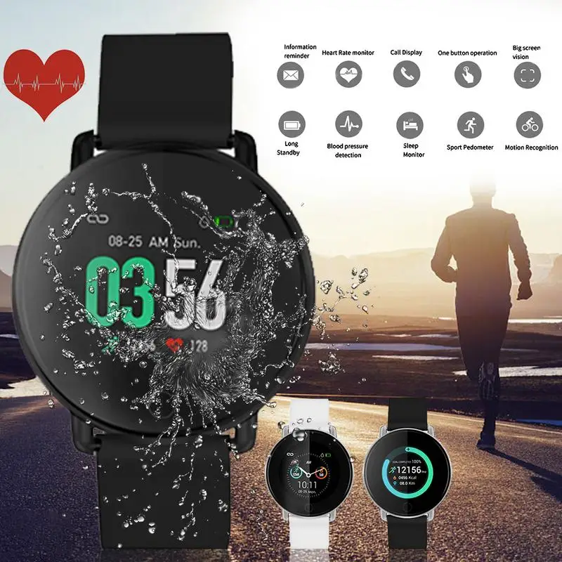 

S226D Smart Watch 1.3 Inch Fitness Tracker Bracelet Round IP67 Waterproof Heart Rate Blood Pressure Sports Monitoring Smartwatch