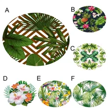 Топ продаж, нескользящий круглый комфортный фланелевый ковер для ванной, кухни, 80 см, водопоглощающий ковер