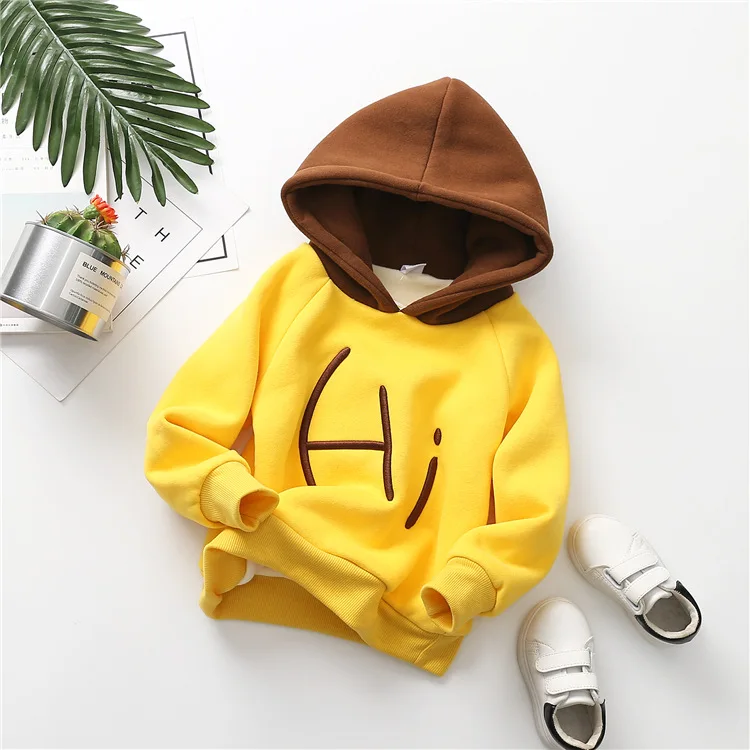 

Winter Baby Sweatshirt Warm Kids Clothes Long Sleeve T-shirts Baby Boy Girls Thick Hoodies Sweatshirts Children Clothing Hoodies