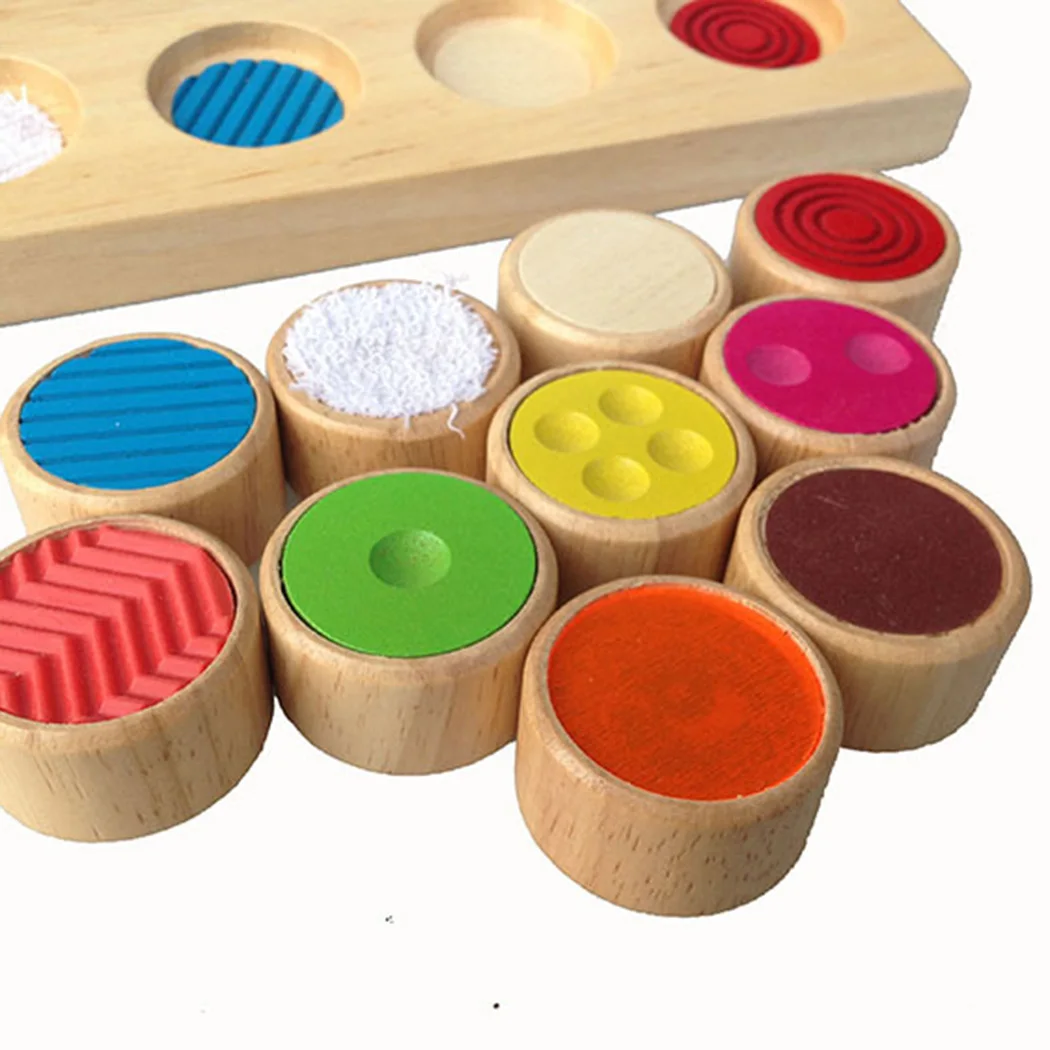 

Touch Memory Puzzle Children's Educational Rubber Wood Toy Montessori Education Wooden Toys Early Learning Developing Gifts