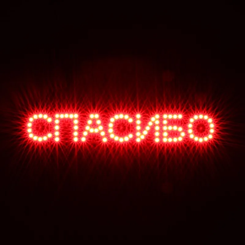 

Universal led general brake lamp third brake light led car light refit Thanks in Russian Red Blue White Green Yellow Pink