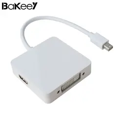 Bakeey 3 в 1 Мини Дисплей порты и разъёмы DP мужчина к DVI HDMI кабель адаптера DP для мультимедиа функция HDTV PC MacBook Настольный ПК