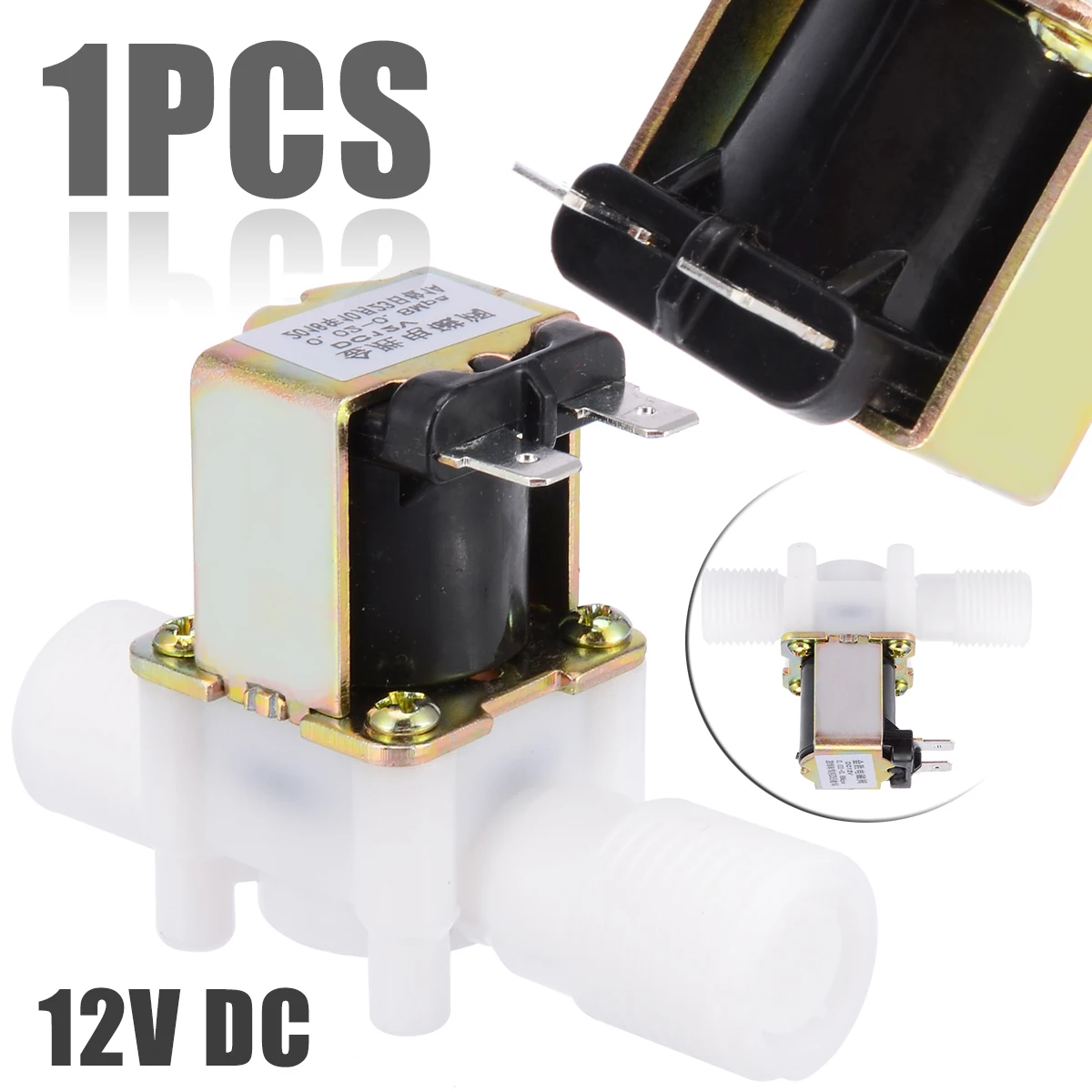 

High Quality 1/2" Electric Solenoid Valve N/C 12V DC Solenoid Valve for Water Air Normally Closed