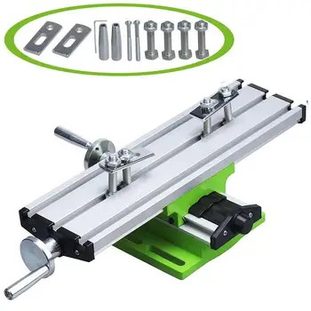 

Mini Multifunctional Working Table Mini Precision Multi Function Table Milling Machine Bench Drill Vise X and Y-axis Adjustment
