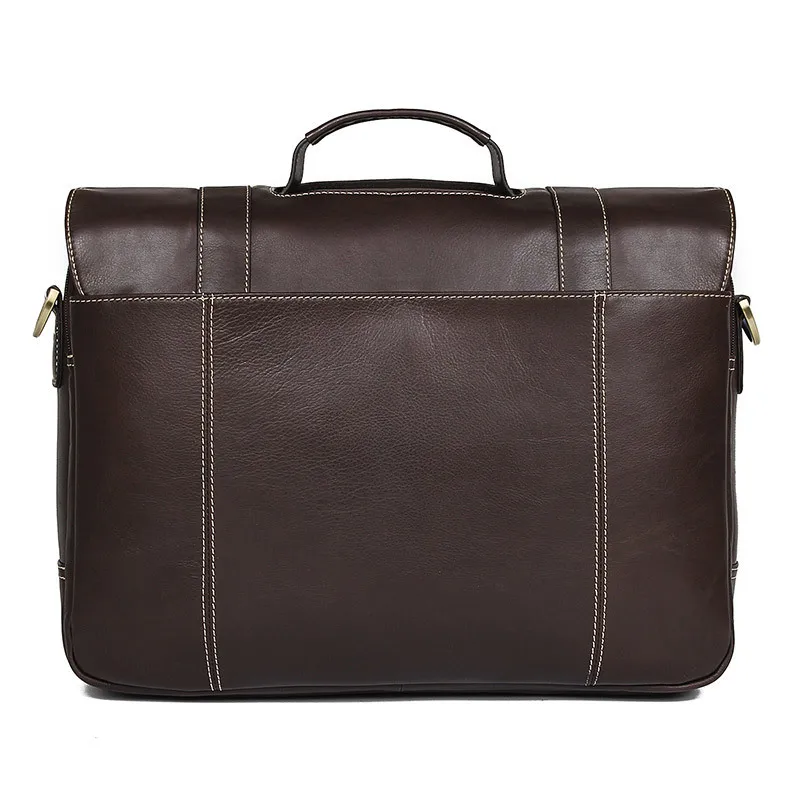 الفاخرة الرجال وحدة معالجة خارجية للحاسوب جلد طبيعي حقيبة لابتوب حقائب جلد البقر الرجال Crossbody حقيبة الرجال السفر الشوكولاته حقيبة جلدية