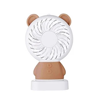 

Cartoon Mini Battery Powered USB Charging Hand Fan Suitable for Office Work and Outdoor Travel Up to 2-3 Hours Work Time [2 Sp