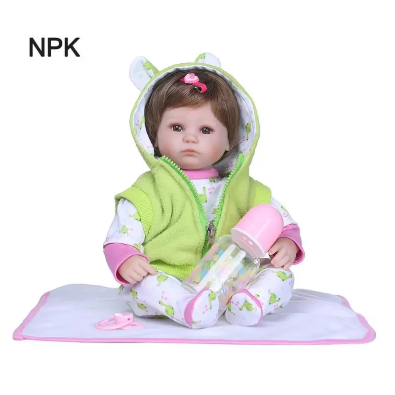 

NPK Handmade Reborn Doll Baby Adorable Lifelike Rebirth Toddler Toys Set