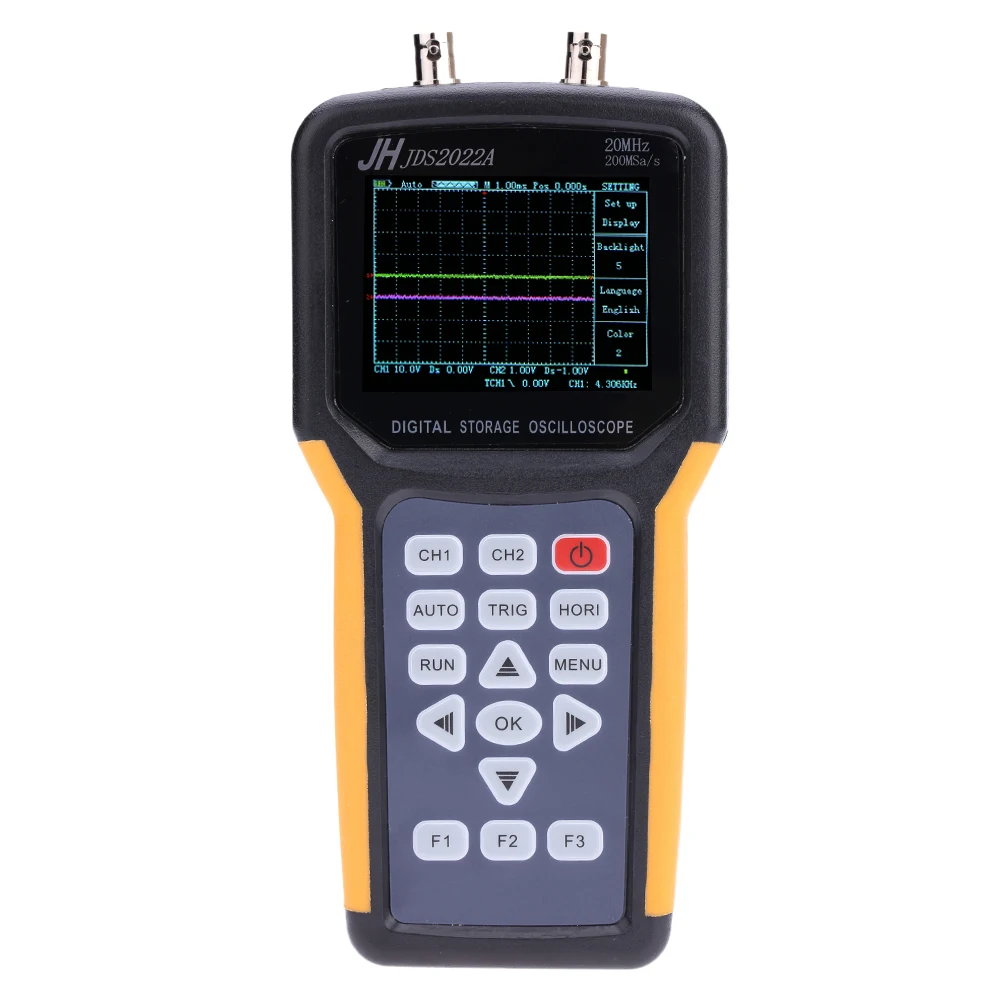 

Handheld Digital Oscilloscope TFT LCD Dual-channel 2 Channels Portable Scope Meter 20MHz Bandwidth 200MSa/s Sample Rate