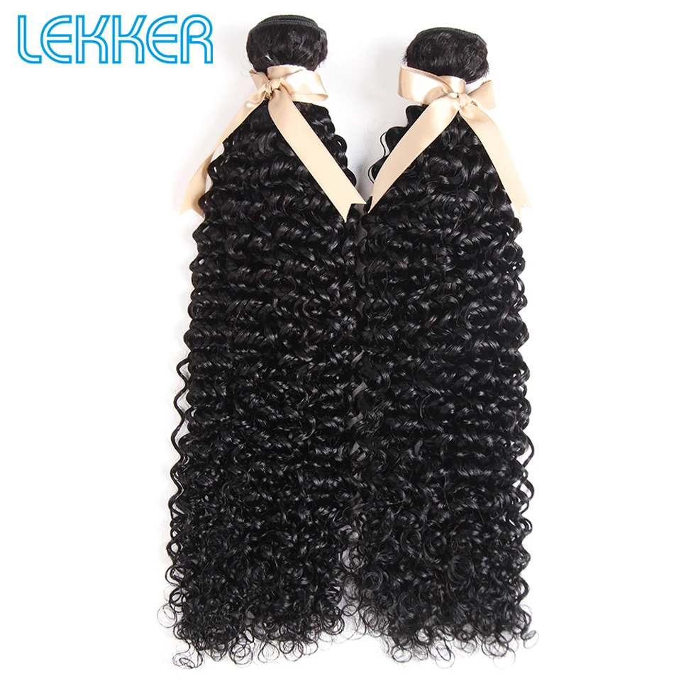 Lekker индийские пучки вьющихся волос 2 шт.. необработанные человеческие волосы Weave Связки Jerry Curl 10-26 дюймов человеческие волосы расширения