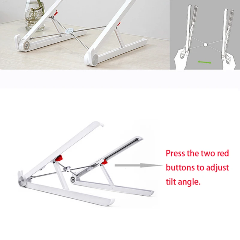  X1 Easy Foldable 11-15.6 Inch Laptop Holder Ultra Light Notebook Stand Portable Laptop Support