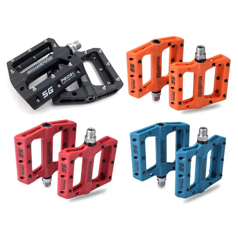 High Quality Portable Mountain Bike Bicycle Pedals Nylon Fiber 4 Colors Big Foot Road Bike Bearing Pedals Bicycle Bike Parts High Quality Portable Mountain Bike Bicycle Pedals Nylon Fiber 4 Colors Big Foot Road Bike Bearing Pedals Bicycle Bike Parts