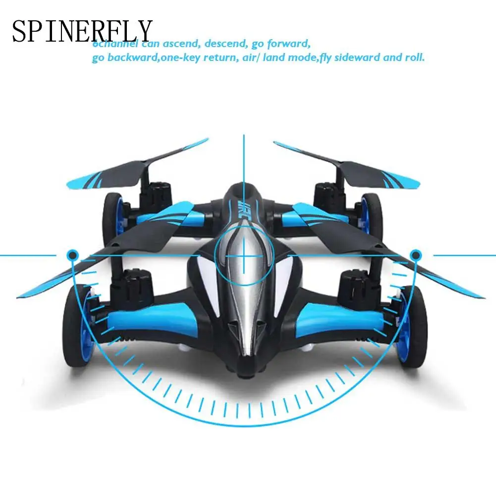 

RC aircraft JJRC H23 2.4GHz 6CH Flying Car QuadcopterRemote Control RC Drone Aircraft air / land mode Boy Remote control Toy