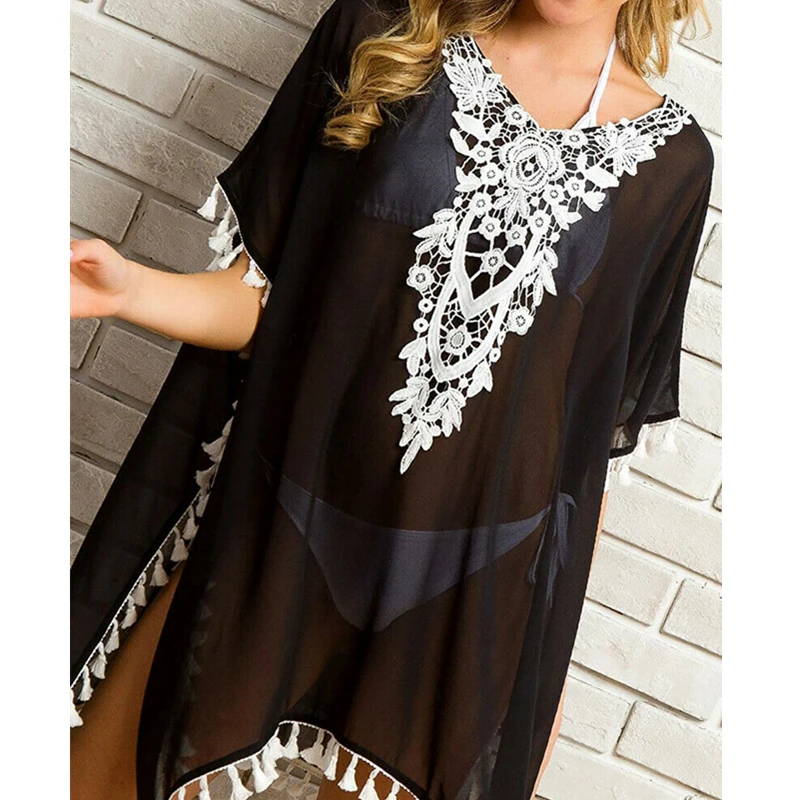 cache maillot de bain dentelle