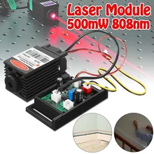 Фокусируемый 500 МВт 808нм инфракрасный ИК лазерный модуль диодный точечный модуль 12 В+ ttl+ вентилятор Охлаждающий лазерный модуль для гравировального станка с ЧПУ