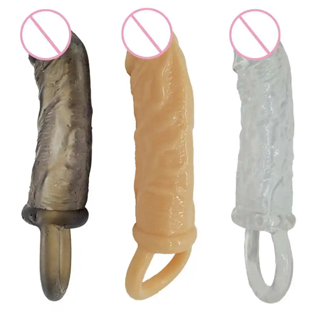 Men Erection Penis Cock Ring Enhancer Delay Premature Sex Toy 10cm