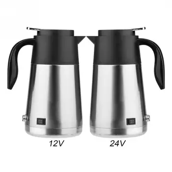 

Hot 12/24V Portable 1300ml Car Truck Kettle Water Heater Stainless Steel Electric Heating Cup Boiling Bottle for Travel