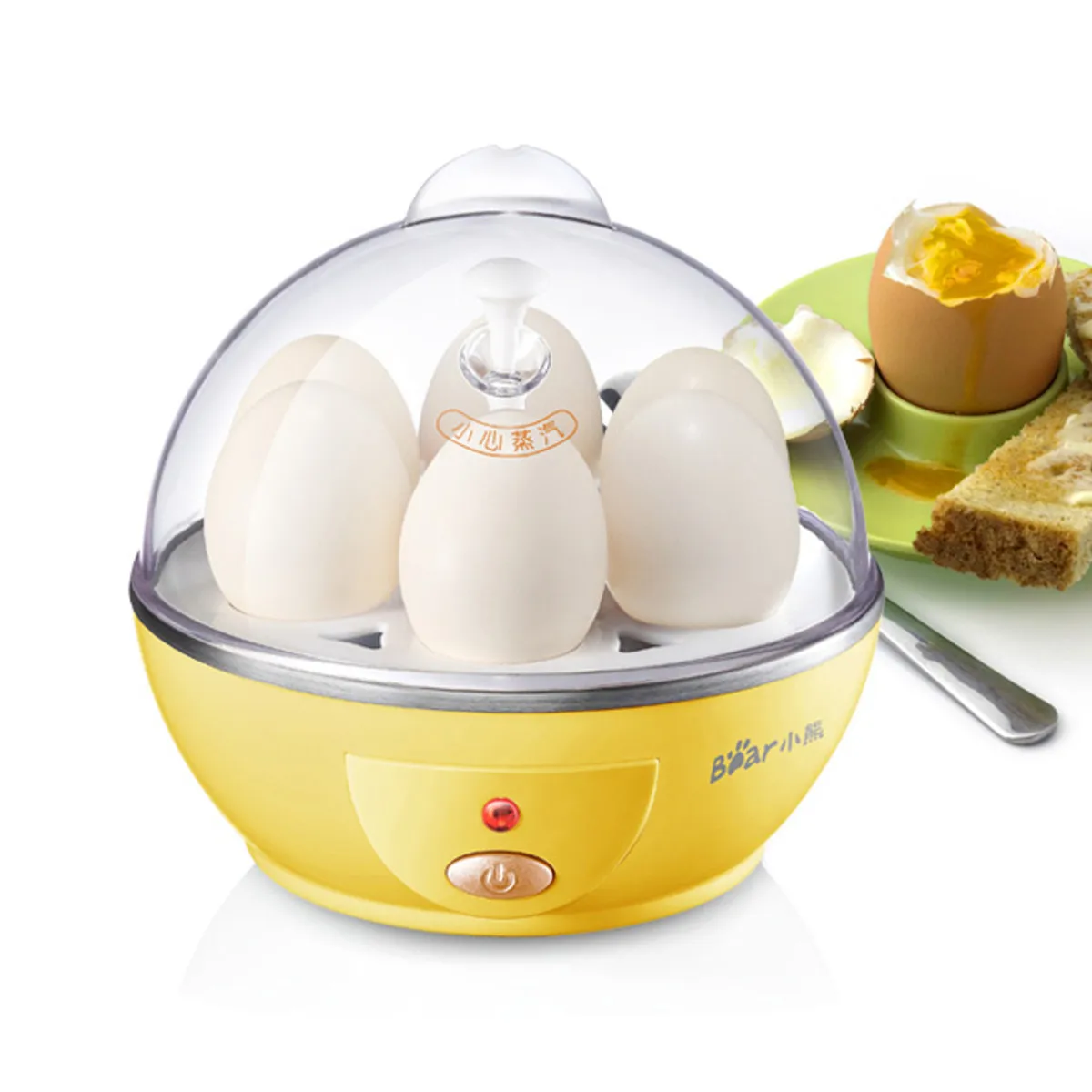 Automatic Power off 6 Eggs Maker Boiler Cooker Steamer Poacher