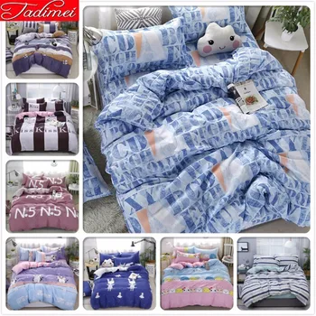 

New Creative Fashion Bedding Set Adult Kid Child Soft Cotton Bed Linen Single Full Queen King Size Duvet Cover Bedspread 200x230