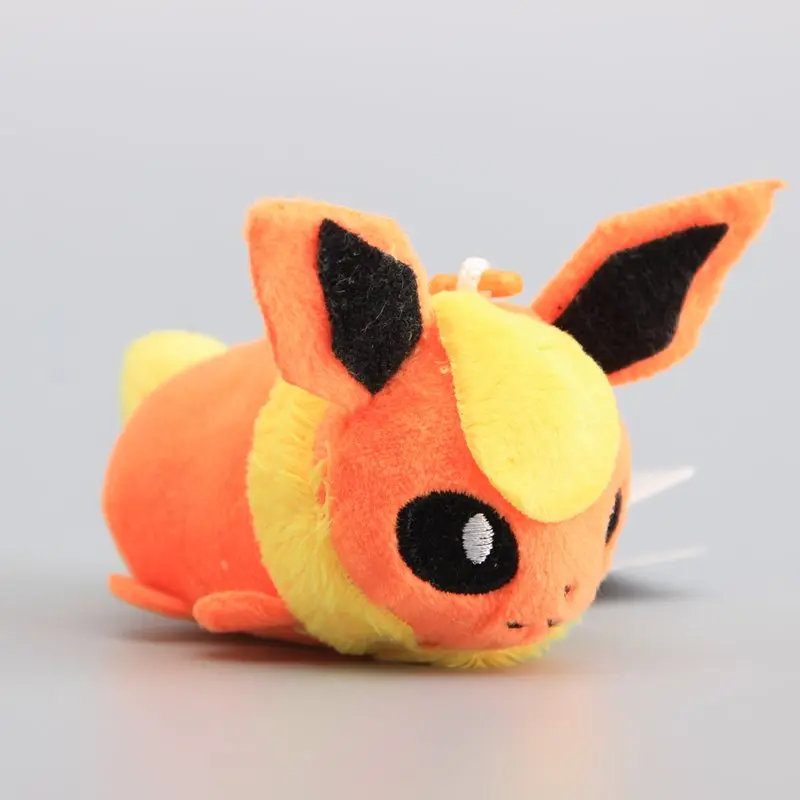 Аниме 3 шт./компл. Flareon Jolteon Glaceon плюшевый брелок милый маленький кулон Мини плюшевые куклы " 10 см подарок для детей