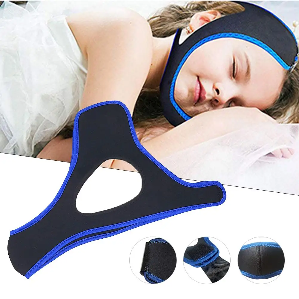 

Anti Snoring Chin Strap Neoprene Adjustable Triangle Snoring Stopper Belt Band Stop Snoring Sleep Aid for Men