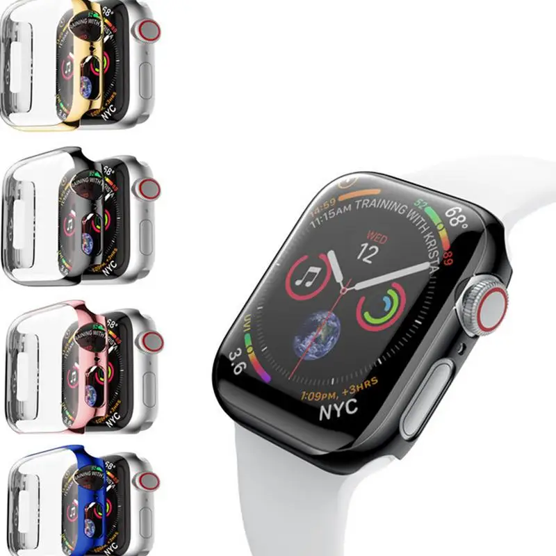 

Protective Case For Apple Watch 4 Electroplated Plated Protective Case Cover Protector 40/44mm