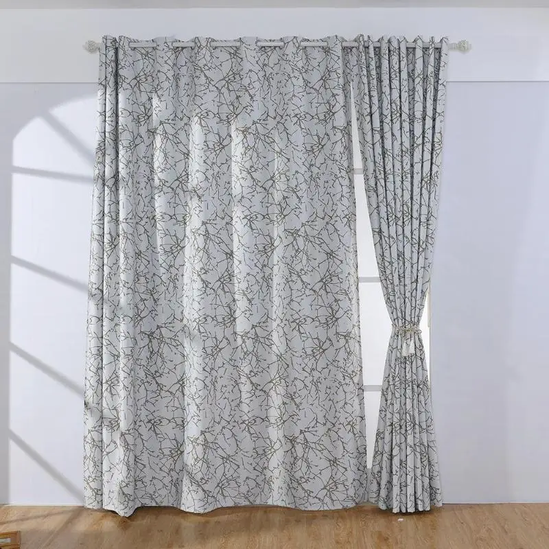 

100x250cm Blackout Curtains for Living Room Bedroom Curtains Branch Printed Home Curtains for Bedroom Decor Windows Drapes
