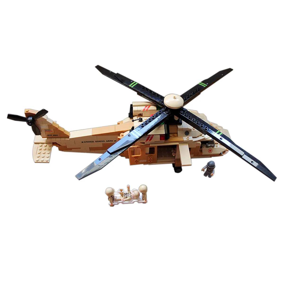 Коричнево-желтый вертолет M38-B0509 детские игрушки