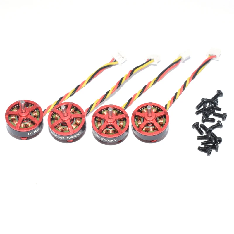 4 шт RC D1103 1103 10000KV 1 3S бесщеточный двигатель для Whoop FPV гоночных дронов модели