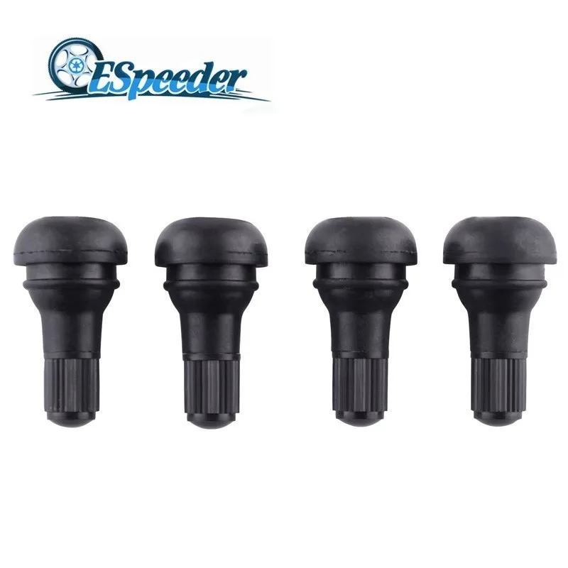 

ESPEEDER Auto Car Vehicle TR412 Snap-In Tire Valve Stem Rubber Pure Copper Core Dust Proof Waterproof Caps Oxidation-Resistant