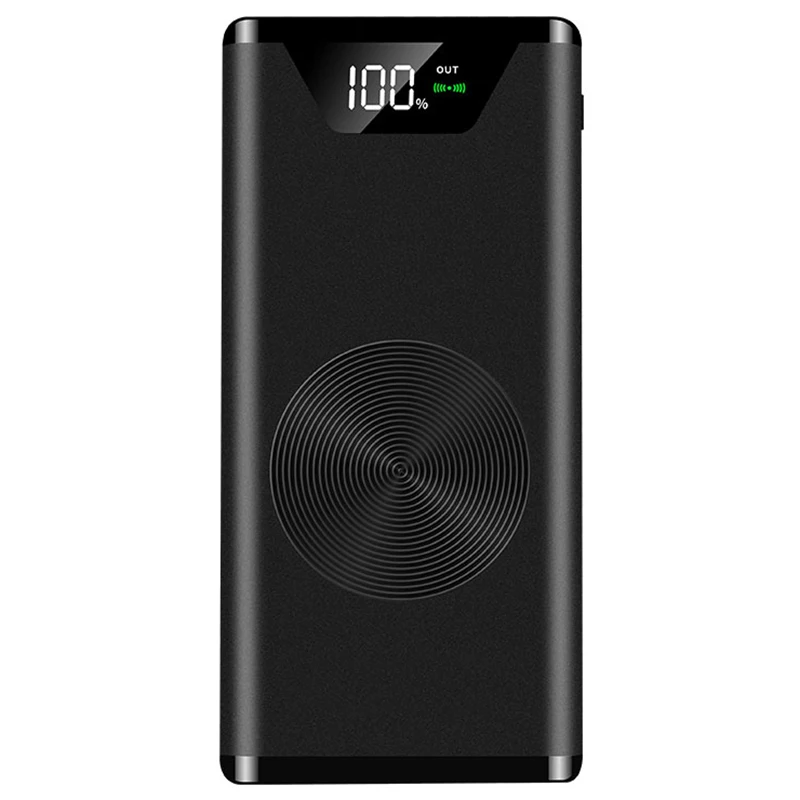 

K2 Power Bank Ultra-thin Universal 20000mAh for Smart Mobile Phone Fast charging with shell Wireless charging Power Bank Battery