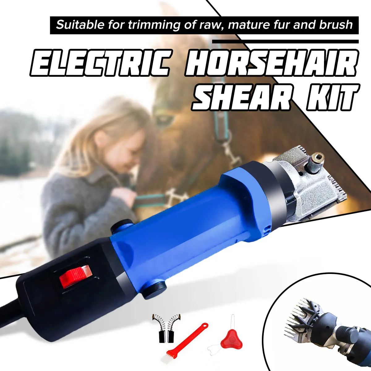 110V/220V 650W Electric Clipper Horse Wool Shear Machine Adjustable