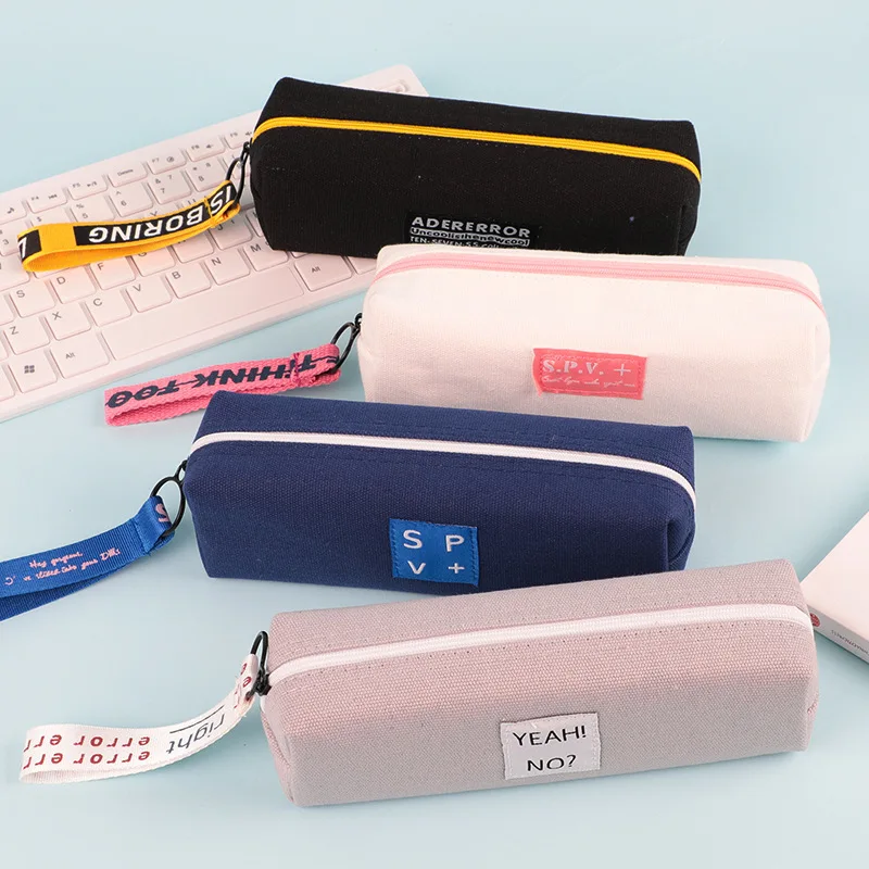 

School Supplies Stationery Estuche Kawaii Big Pencil Case Black For Girls Boys Kids Gift Canvas Pen Bags Cute Moomin Papeleria