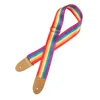 Adjustable Rainbow Guitar Strap for Acoustic Electric Guitar and Bass Multicolor Nylon Belt for Musical Instrument Accessories ► Photo 2/6