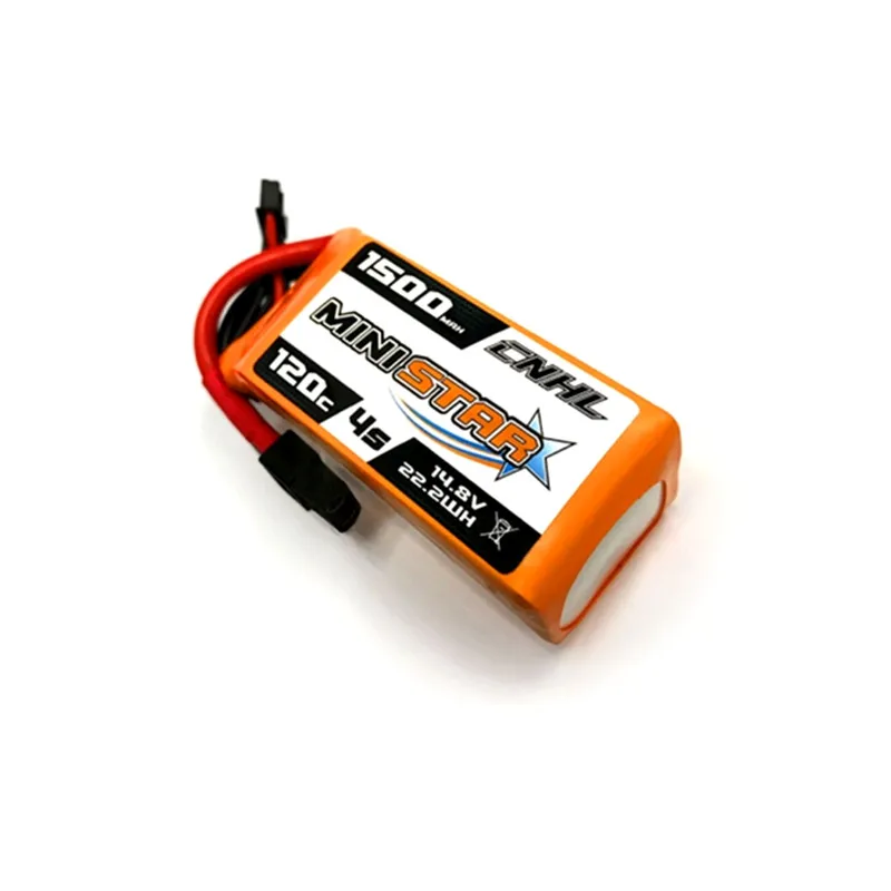 

CNHL MiniStar 14.8V 1500mAh 4S 120C Lipo battery XT60 Plug for RC Drone Quadcopter FPV Racing