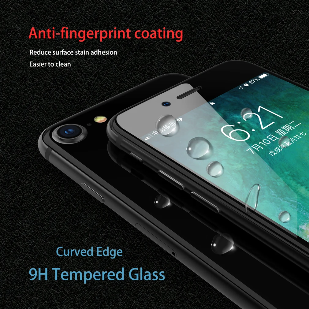Стекло на iphone 7 8 6 S 5 5S SE X Plus изогнутая Защитная пленка для экрана Роскошная