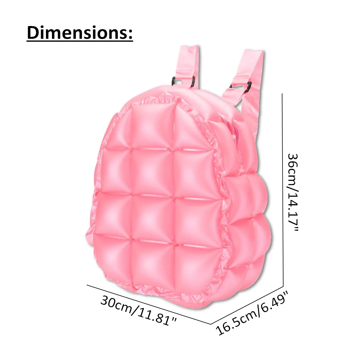 Надувной пузырь дуть рюкзак девушки s школьная сумка пакет 90s ретро праздничный прыжки специй водонепроницаемый и легкий