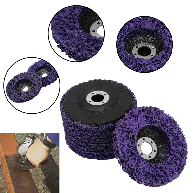 Clean And Strip Abrasive Disc/ Paint And Rust Removal Disc 115mm Purple