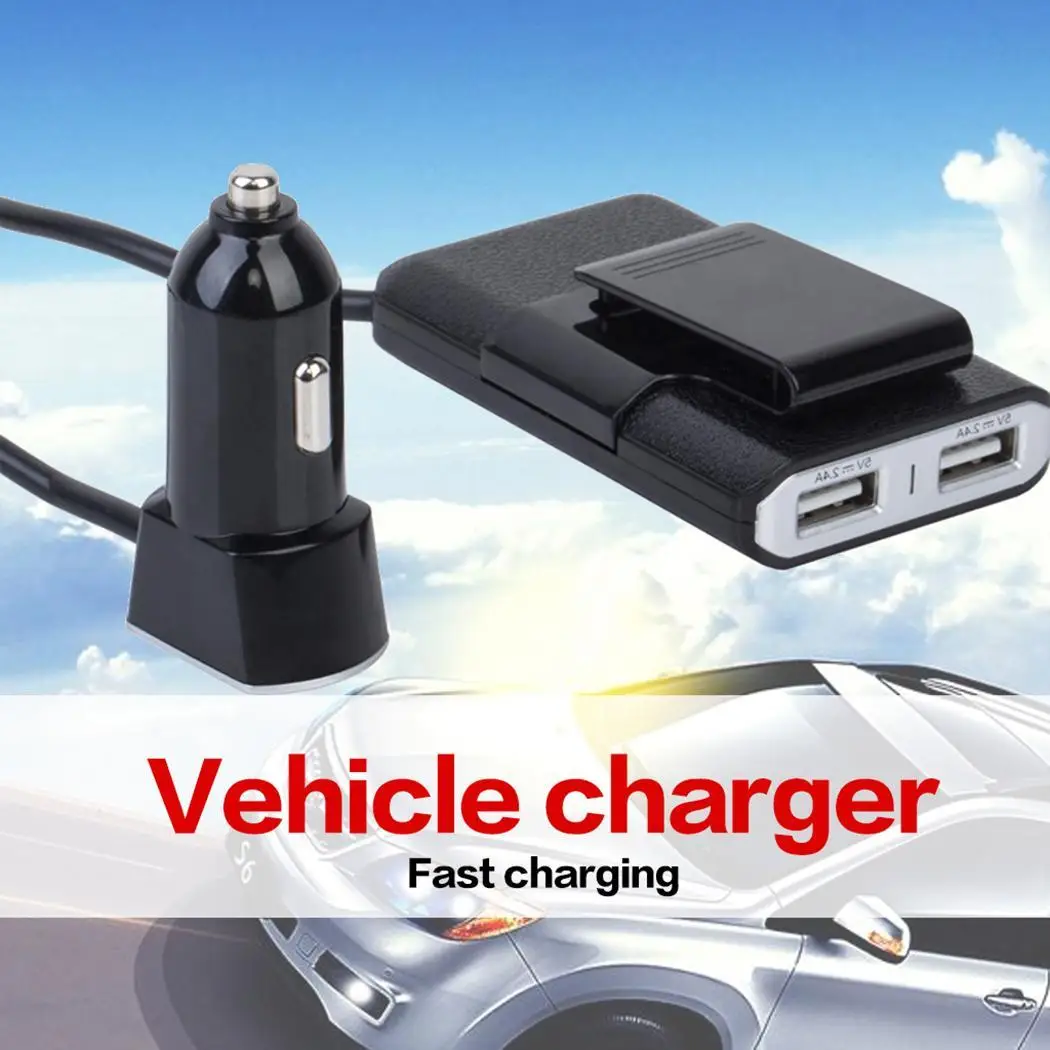 Универсальное автомобильное зарядное устройство WOOKRAYS 5 в 2 4 А с usb портами адаптер