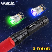 Тактический светодиодный фонарь 5 цветов DIY 3 в 1 светодиодный фонарик лампа для WF-501, 502503 факел Аксессуары+ фонарик оболочки хост