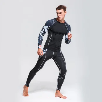 

Men's Cycling Underwear Set Perspiration and Quick-drying Sportswear Fitness workout set Jogging Running Clothes Compressed MMA