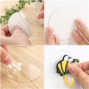 

Pad Home Decor Seamless Cup Gel Magic Sticker 1PC Double Sided Adhesive Tape Hook Suction Tiles DIY Reuseable Transparent Fixate