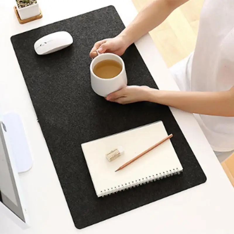 

Office Computer Desk Mat Modern Table Mouse Pad Wool Felt Laptop Cushion Desk Mat Keyboard Game Laptop Notebook PC Table Mat