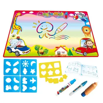 

86X57CM Magic Water Drawing Mat Doodle Water Pen Drawing Board Coloring Water Painting Games Educational Toys Kids Crafts