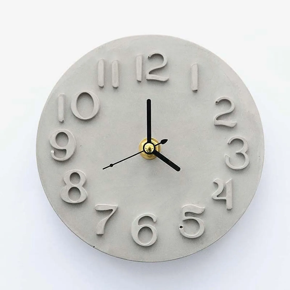 

White/Transparent Cement Concrete Silicone Mold DIY Craft Clock Making Clay Plaster Mould Handmade Pottery Clock Clay Mold New