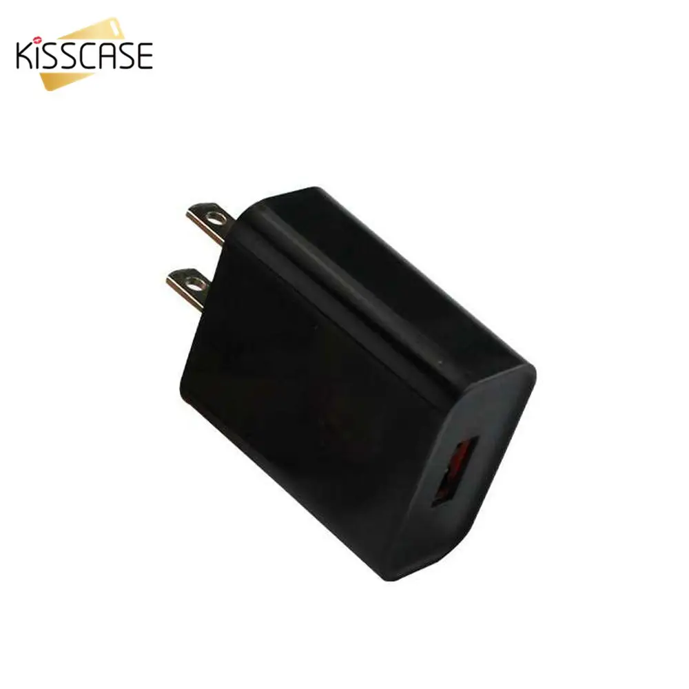 

KISSCASE Quick Charge 3.0 USB Charger For Traveling Powerful Chip Full Protection Wide Compatibility Mini US Plug Phone Charger