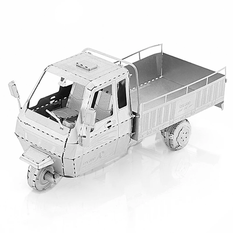 Pedicab 3D металлические головоломки трехколесные автомобили модели автомобилей