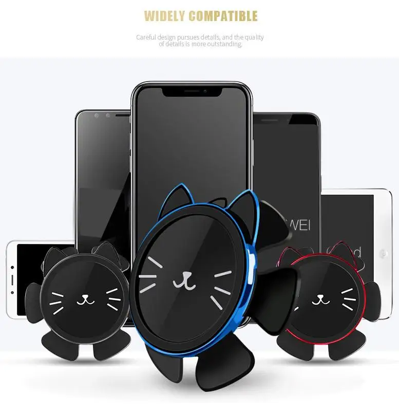 

Group Vertical Cute Car Steering Wheel Gravity Mobile Phone Bracket Car Magnetic Stickers Navigation Driving Stand r29