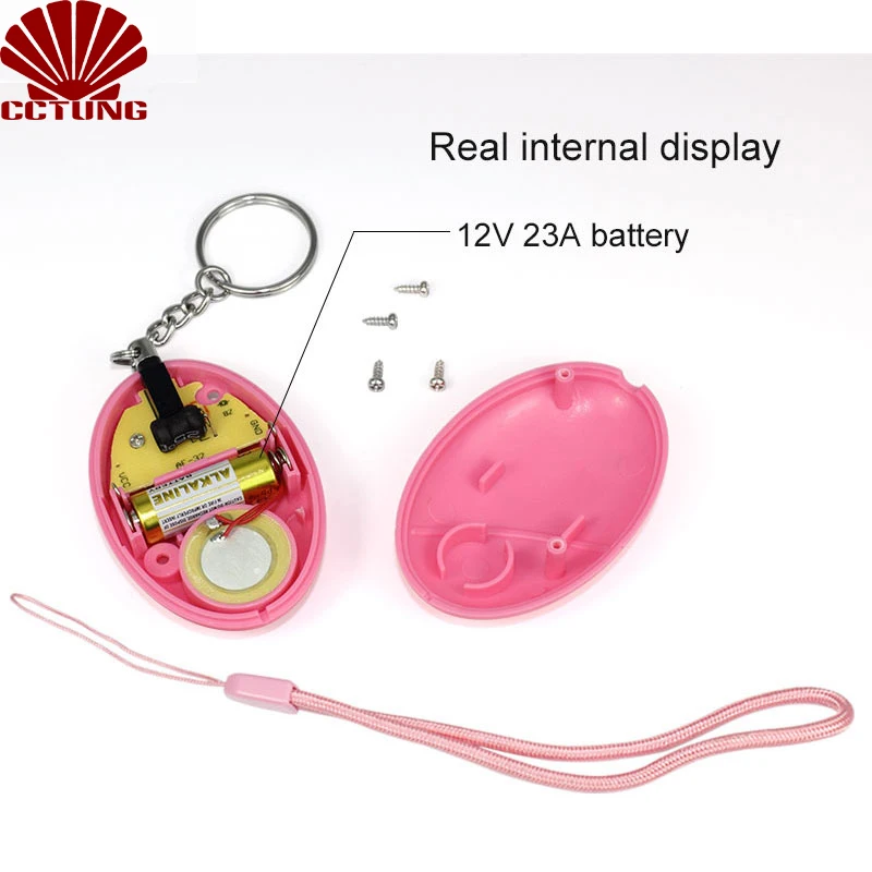 Portable 120db Self Defense Personal Sound Alarm Emergency Personal Alarm Battery Built-in To Help Scare Off Fashion Decoration