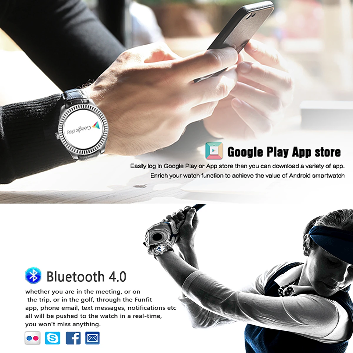 Умные часы D7 Android 4 RAM 1G ROM 8GB 500mAh батарея Поддержка GPS WIFI Bluetooth 0 монитор сердечного